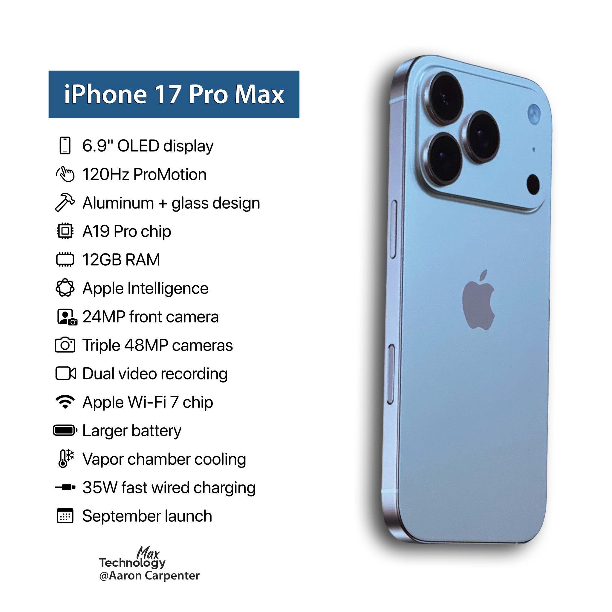 iPhone 17 pro max 